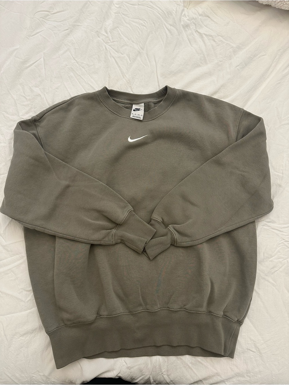 Nike Sage Green Oversized Crewneck Sweatshirt